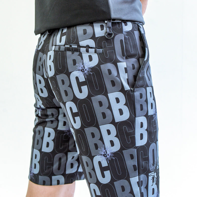 MEN’S PRINTED STRETCH SHORTS｜BLACK（A1-5502-11）