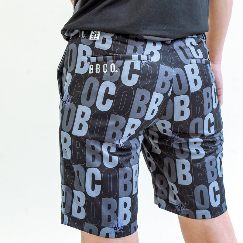 MEN’S PRINTED STRETCH SHORTS｜BLACK（A1-5502-11）