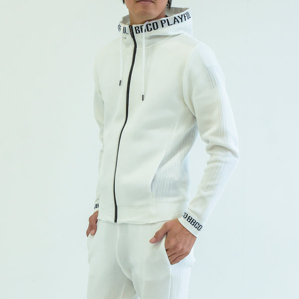Elastic Hoodie<br>knitted fabric｜White（A5-7701-11）