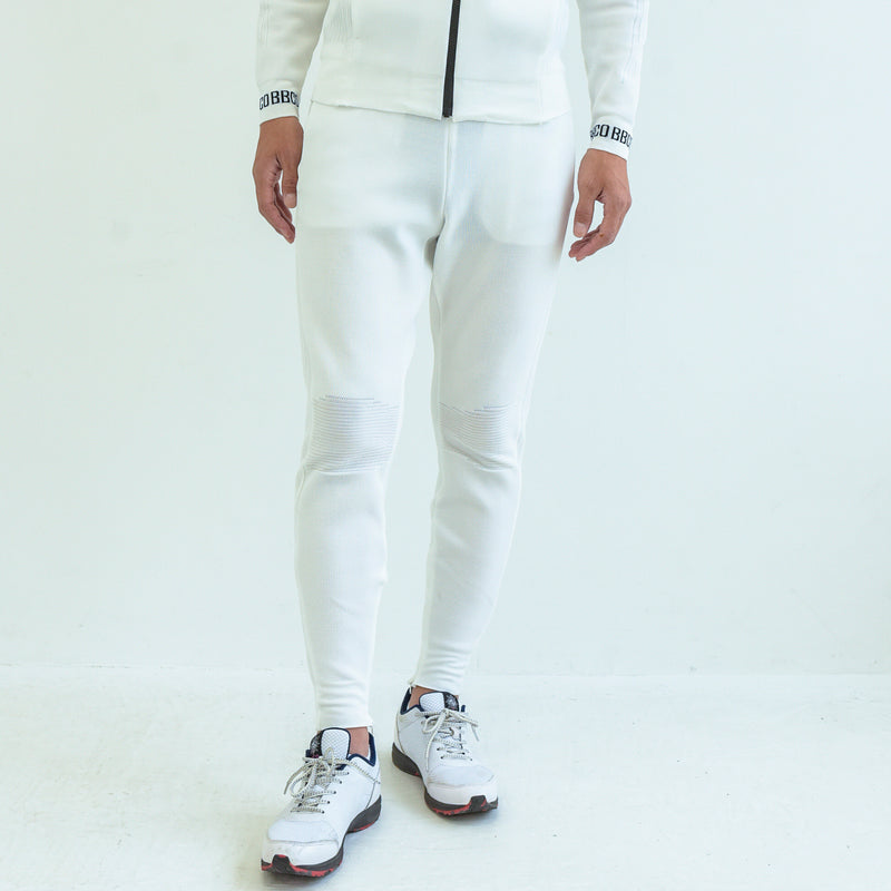 Elastic Joggers<br> knitted fabric｜White（A5-5356-11）