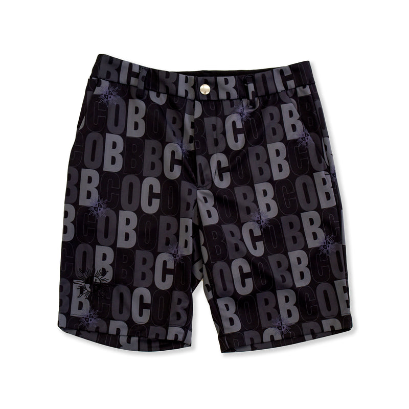 MEN’S PRINTED STRETCH SHORTS｜BLACK（A1-5502-11）