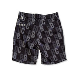 MEN’S PRINTED STRETCH SHORTS｜BLACK（A1-5502-11）