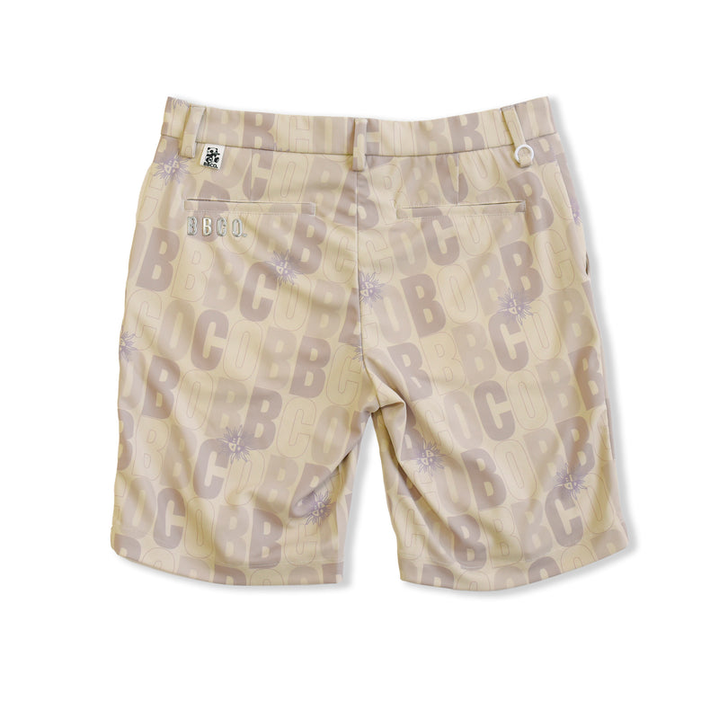 MEN’S PRINTED STRETCH SHORTS｜BEIGE（A1-5502-11）