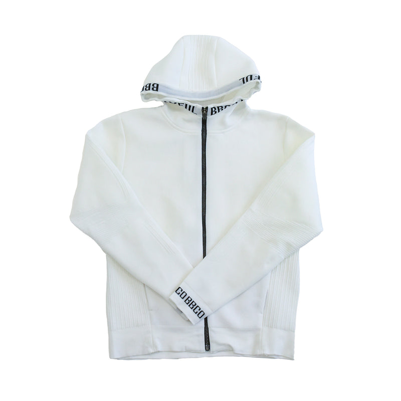 Elastic Hoodie<br>knitted fabric｜White（A5-7701-11）