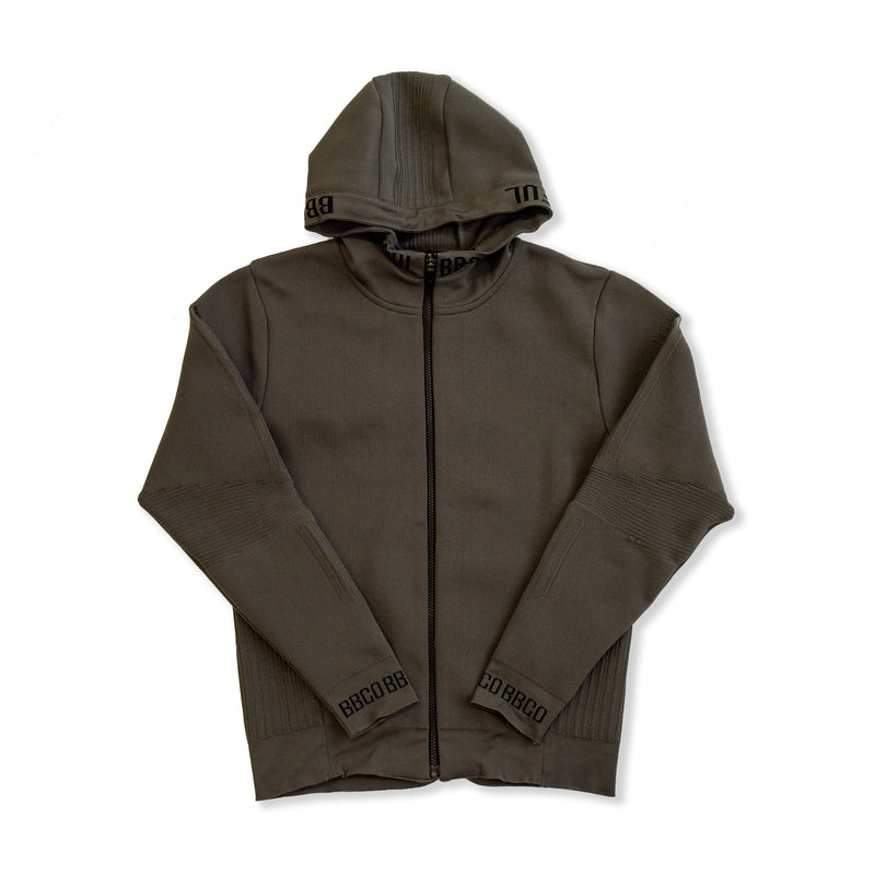 Elastic Hoodie<br>knitted fabric｜Dark Gray（A5-7701-11）