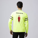 Men's PETS ROCK Ecoblue MOCK NECK(LONG SLEEVE)｜YELLOW（A0-1552-21）