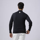 Men's PETS ROCK STRETCH MOCK NECK(LONG SLEEVE)｜BLACK（A0-1550-21）