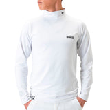 Men's DOUBLE LINE MOCK NECK(LONG SLEEVE)｜White（A0-1501-11）