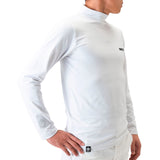 Men's DOUBLE LINE MOCK NECK(LONG SLEEVE)｜White（A0-1501-11）