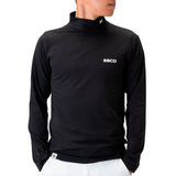 Men's DOUBLE LINE MOCK NECK(LONG SLEEVE)｜Black（A0-1501-11）