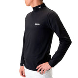 Men's DOUBLE LINE MOCK NECK(LONG SLEEVE)｜Black（A0-1501-11）