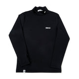 Men's DOUBLE LINE MOCK NECK(LONG SLEEVE)｜Black（A0-1501-11）