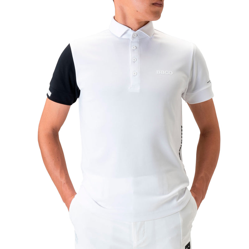 Men's SWITCHING POLO｜White（A0-2802-11）