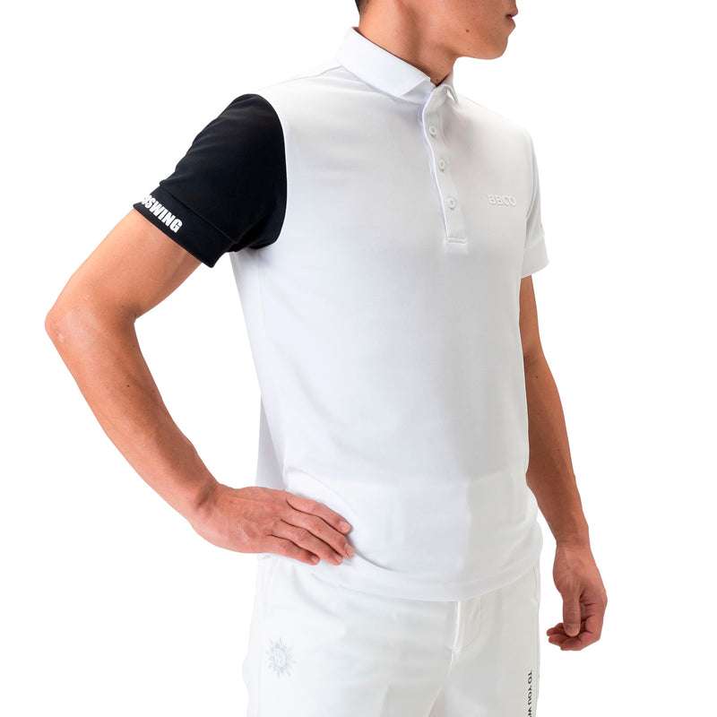 Men's SWITCHING POLO｜White（A0-2802-11）