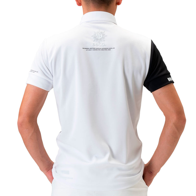 Men's SWITCHING POLO｜White（A0-2802-11）