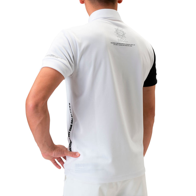 Men's SWITCHING POLO｜White（A0-2802-11）