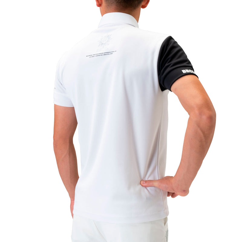 Men's SWITCHING POLO｜White（A0-2802-11）