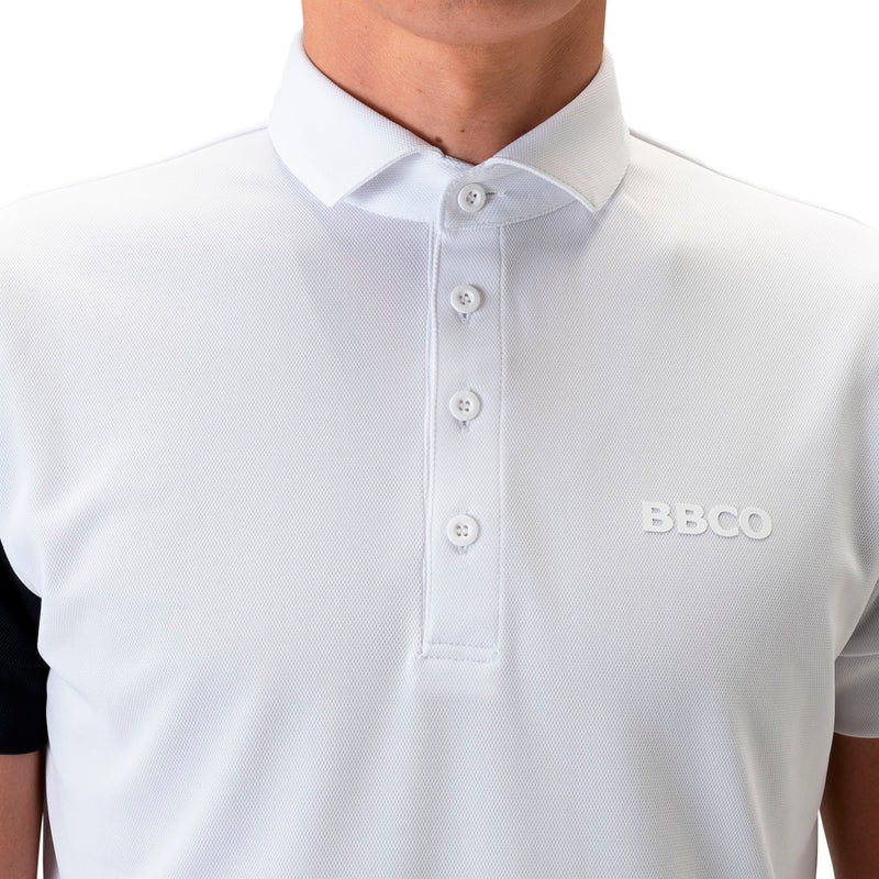 Men's SWITCHING POLO｜White（A0-2802-11）