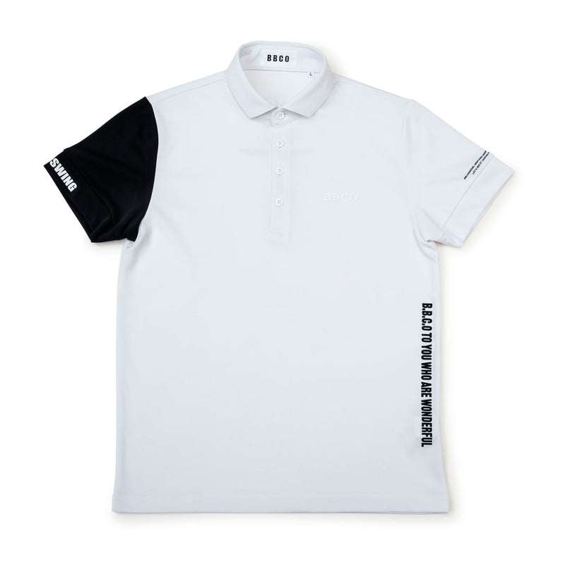 Men's SWITCHING POLO｜White（A0-2802-11）