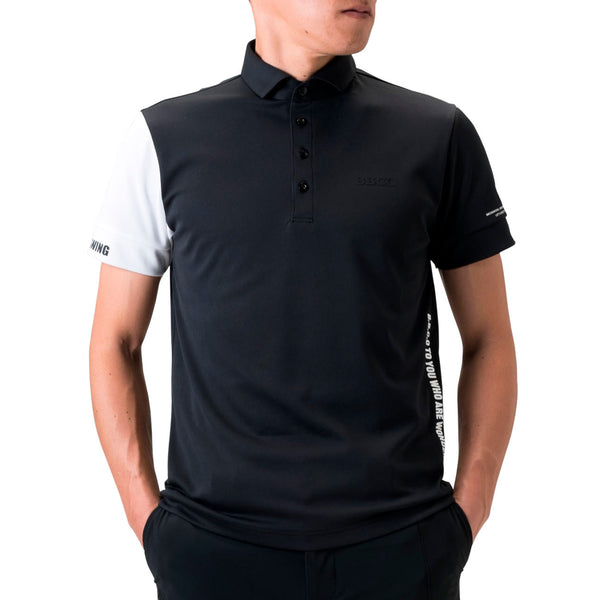 Men's SWITCHING POLO｜Black（A0-2802-11）
