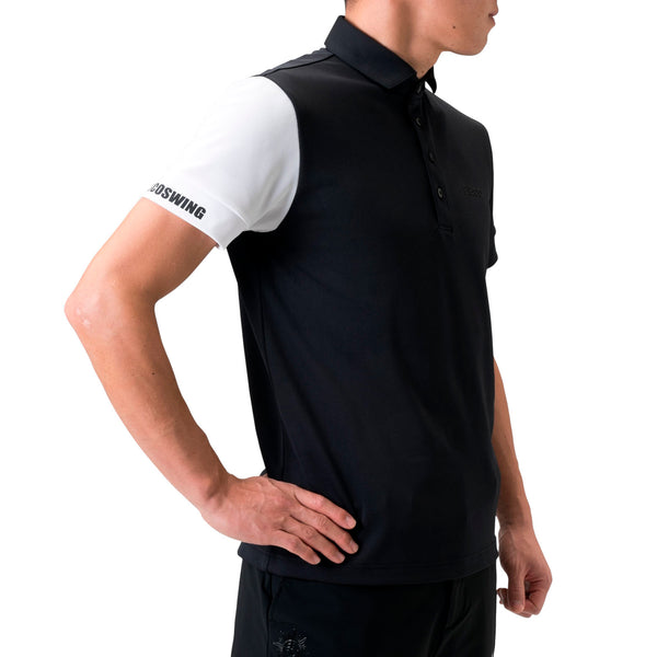 Men's SWITCHING POLO｜Black（A0-2802-11）