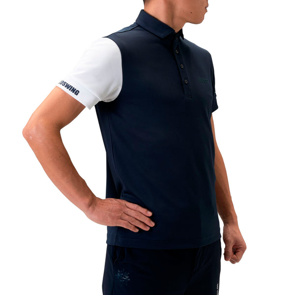 Men's SWITCHING POLO｜Navy（A0-2802-11）