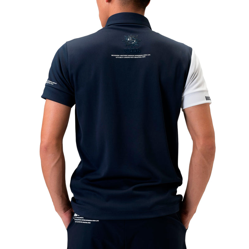 Men's SWITCHING POLO｜Navy（A0-2802-11）