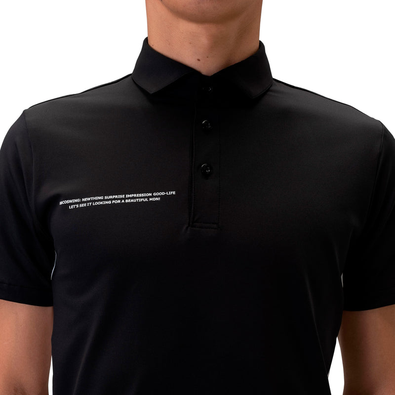 Men's SIDE LINE POLO｜Black（A0-2803-11）