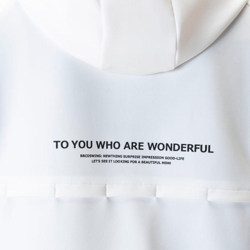 Men's ZIP-UP HOODIE｜White（A0-3150-11）