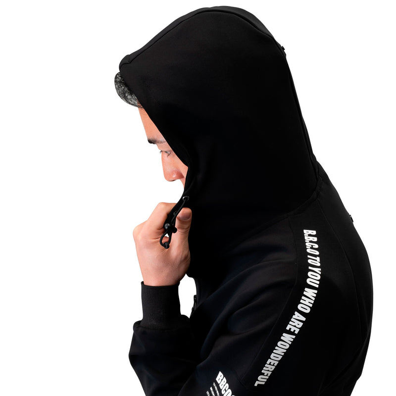 Men's ZIP-UP HOODIE｜Black（A0-3150-11）