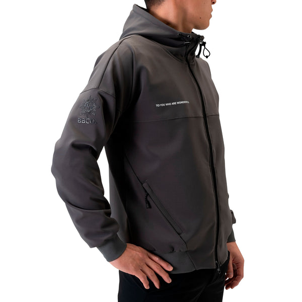 Men's ZIP-UP HOODIE｜Charcoal grey（A0-3150-11）