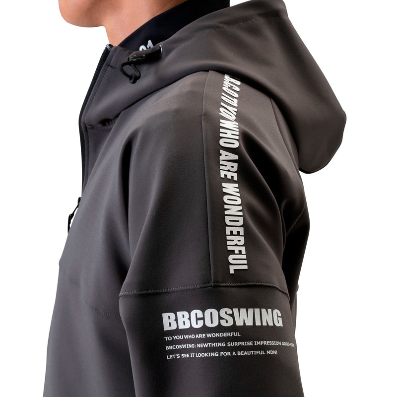 Men's ZIP-UP HOODIE｜Charcoal grey（A0-3150-11）