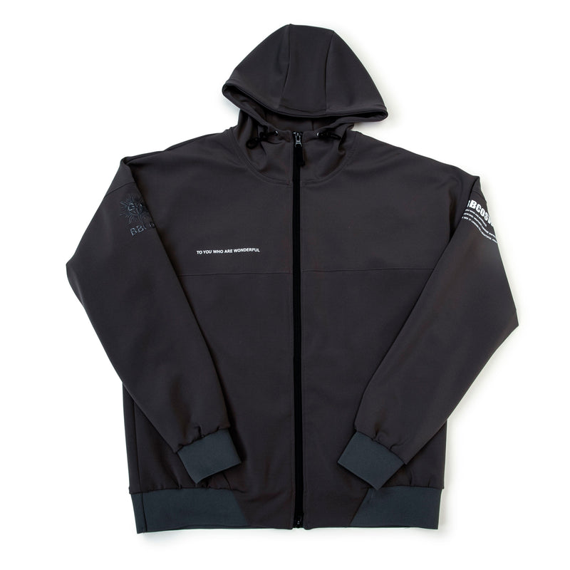 Men's ZIP-UP HOODIE｜Charcoal grey（A0-3150-11）