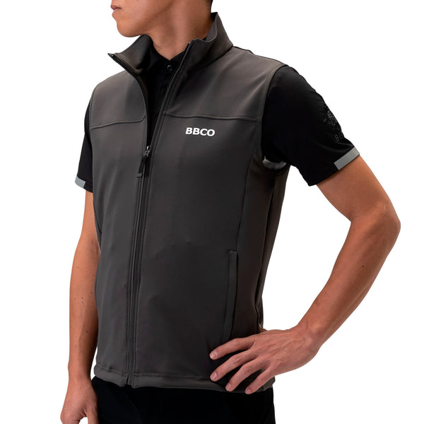 Men's FULL ZIP VEST｜Charcoal grey（A0-3501-11）