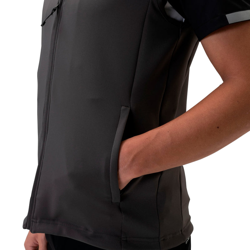 Men's FULL ZIP VEST｜Charcoal grey（A0-3501-11）