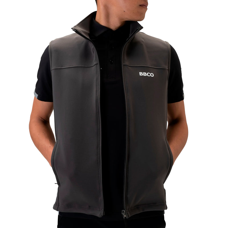 Men's FULL ZIP VEST｜Charcoal grey（A0-3501-11）