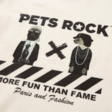 Men's PETS ROCK smooth knit(LONG SLEEVE)｜White（A0-1505-21）