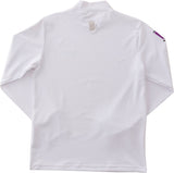 Men's PETS ROCK STRETCH MOCK NECK(LONG SLEEVE)｜White（A0-1550-21）