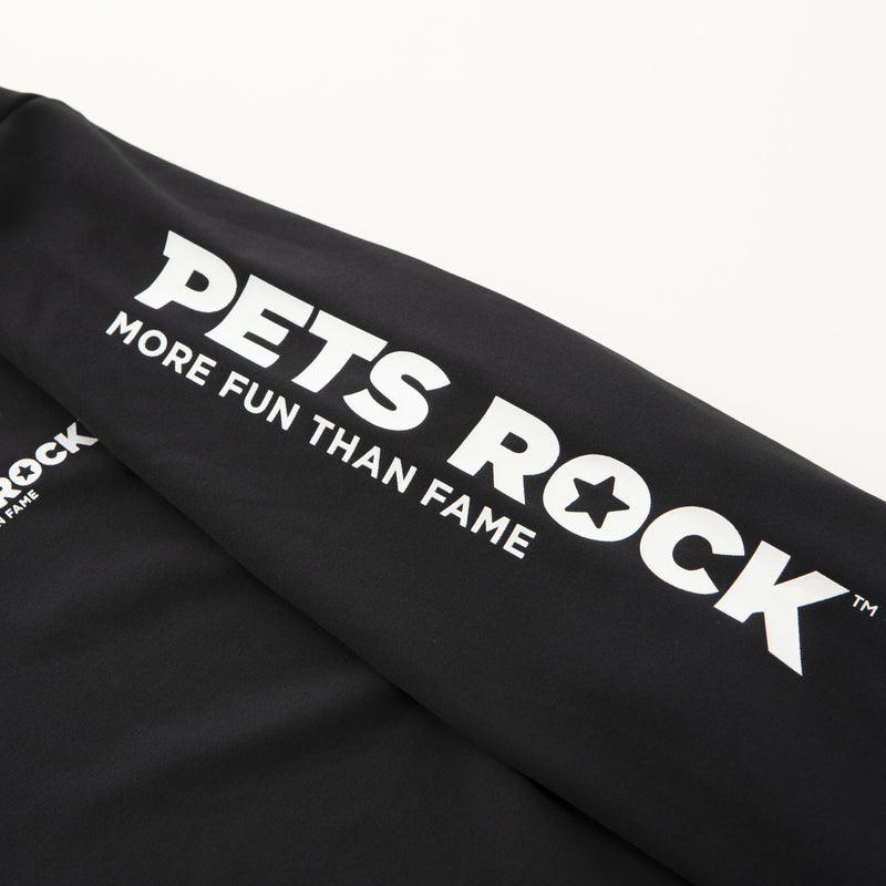 Men's PETS ROCK STRETCH MOCK NECK(LONG SLEEVE)｜BLACK（A0-1550-21）