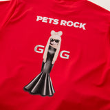 Men's PETS ROCK Mock neck(LONG SLEEVE)｜Red（A0-1551-21）