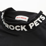 Men's PETS ROCK Ecoblue MOCK NECK(LONG SLEEVE)｜BLACK（A0-1552-21）