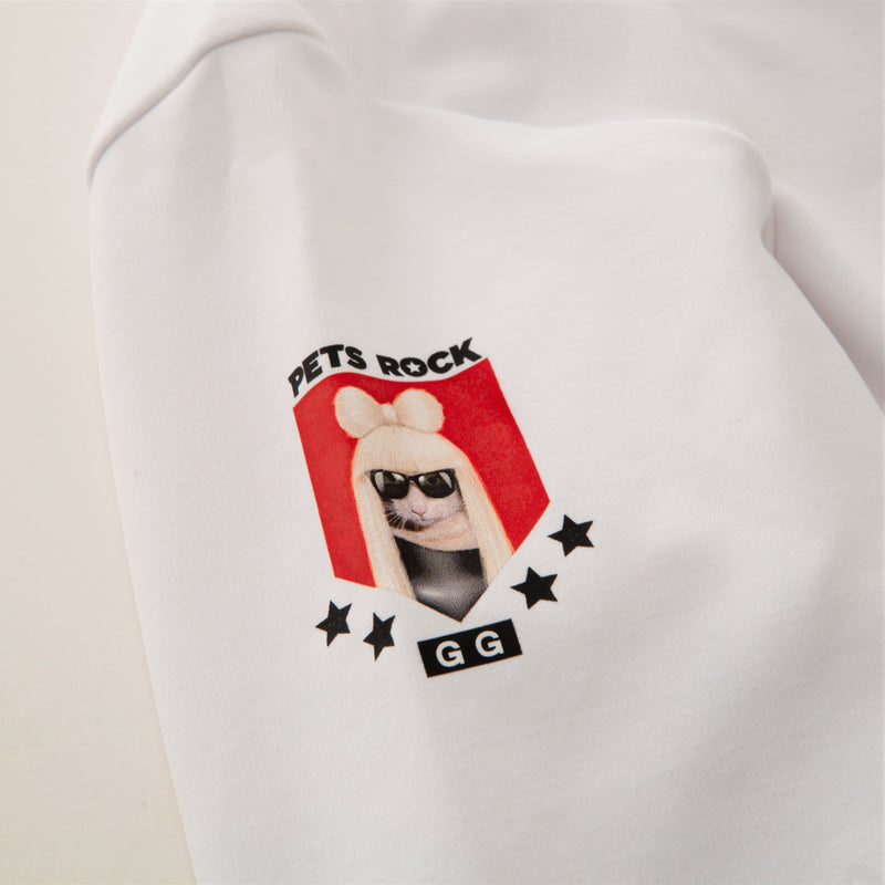 Women’s PETS ROCK SPORTY HIGH NECK(LONG SLEEVE)｜White（A0-1580-21）