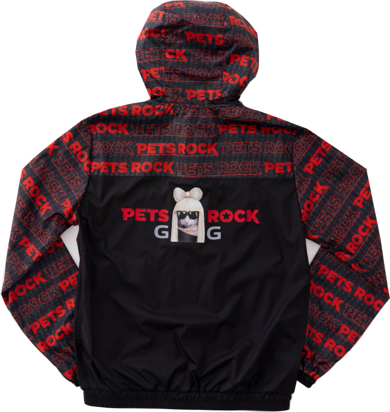 UNISEX PETS ROCK wind breaker｜Black（A0-3150-21）