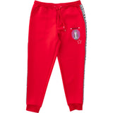 UNISEX PETS ROCK Side logo jogger pants｜Red（A0-5304-21）