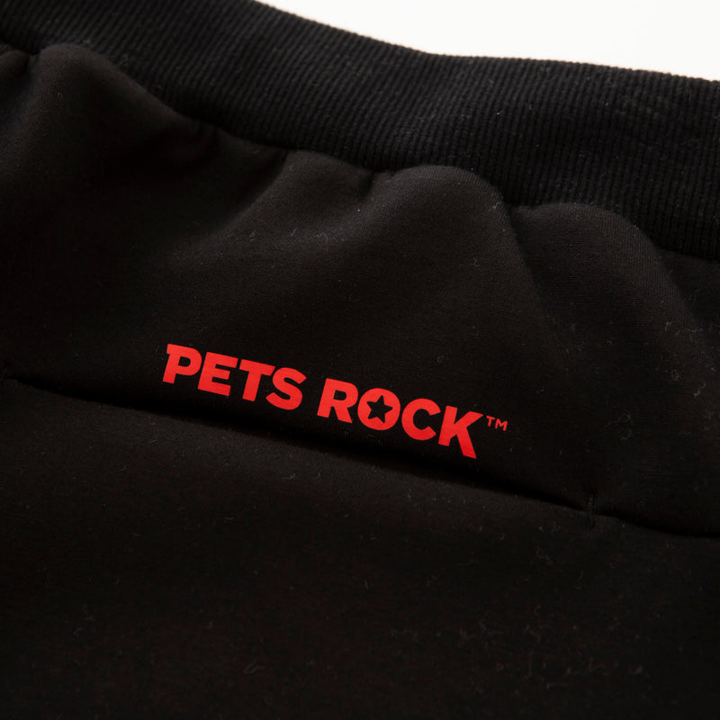 UNISEX PETS ROCK Original print sweat pants｜Black（A0-5306-21）