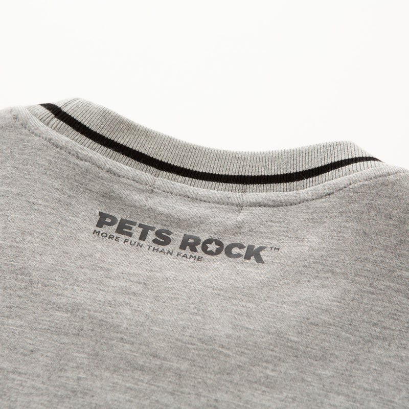 UNISEX PETS ROCK Print FOODIE(LONG SLEEVE)｜Heather gray（A0-6505-21）