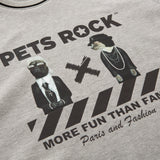 UNISEX PETS ROCK Print FOODIE(LONG SLEEVE)｜Heather gray（A0-6505-21）