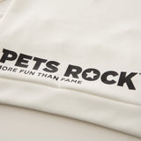 WOMEN’S PETS ROCK PULLOVER FOODIE(LONG SLEEVE)｜WHITE（A0-6580-21）