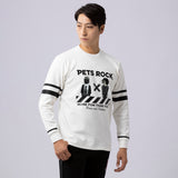 Men's PETS ROCK smooth knit(LONG SLEEVE)｜White（A0-1505-21）