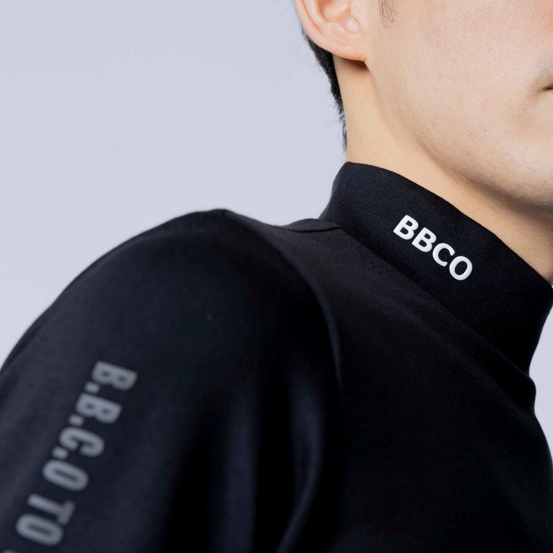 Men's BBCO BBCO BACK PRINT LONG SLEEVE<br>MOCK NECK｜Black<br>（A0-1551-11）